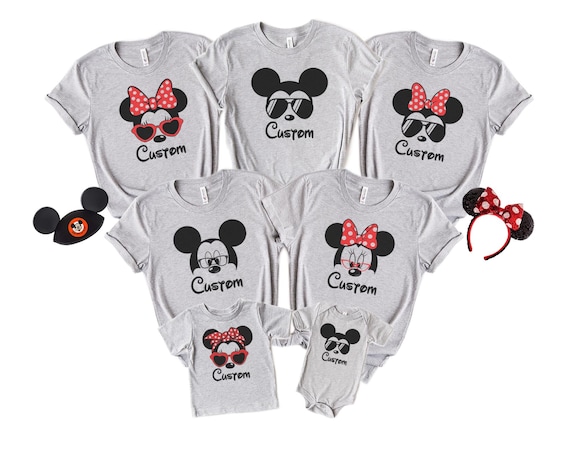 Mickey Minnie Matching Disney Family Shirts, Matching Disney Shirts, Disney Family Vacation Shirt, Mickey Minnie Custom Group Shirts