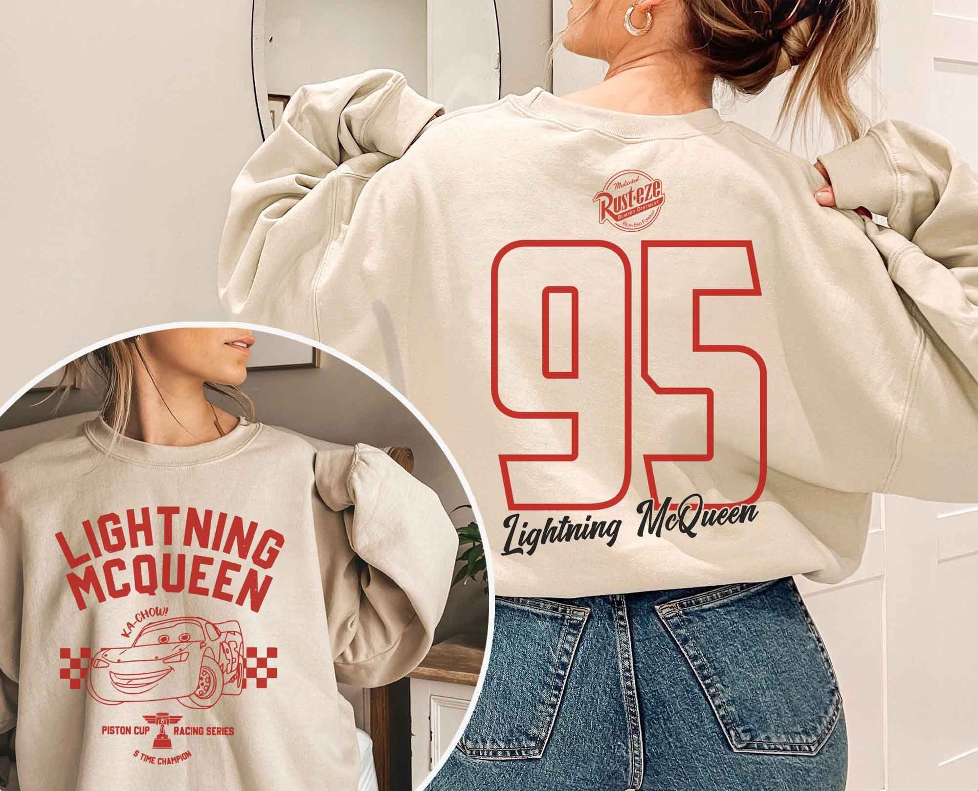 Lightning Mcqueen Piston Cup Racing 2 Sided Print Sweatshirt, Mcqueen 95, Disney  Cars Sweatshirt, Disneyland, Disney World Sweater - Etsy
