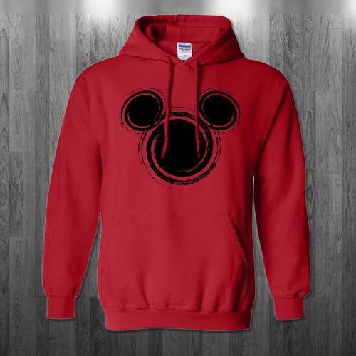 Mickey Ears Printed Hoodie Disney 