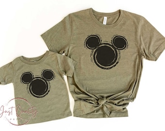 Mickey Swirl Ears T-shirt Disney Magic Kingdom WDW group shirts Mens Kids Toddler Baby sizes