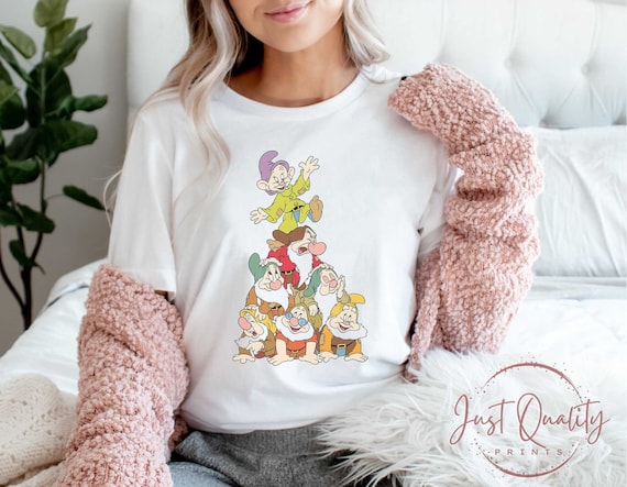 7 Dwarfs T-shirt Disney Snow White Doc Grumpy Dopey Sleepy
