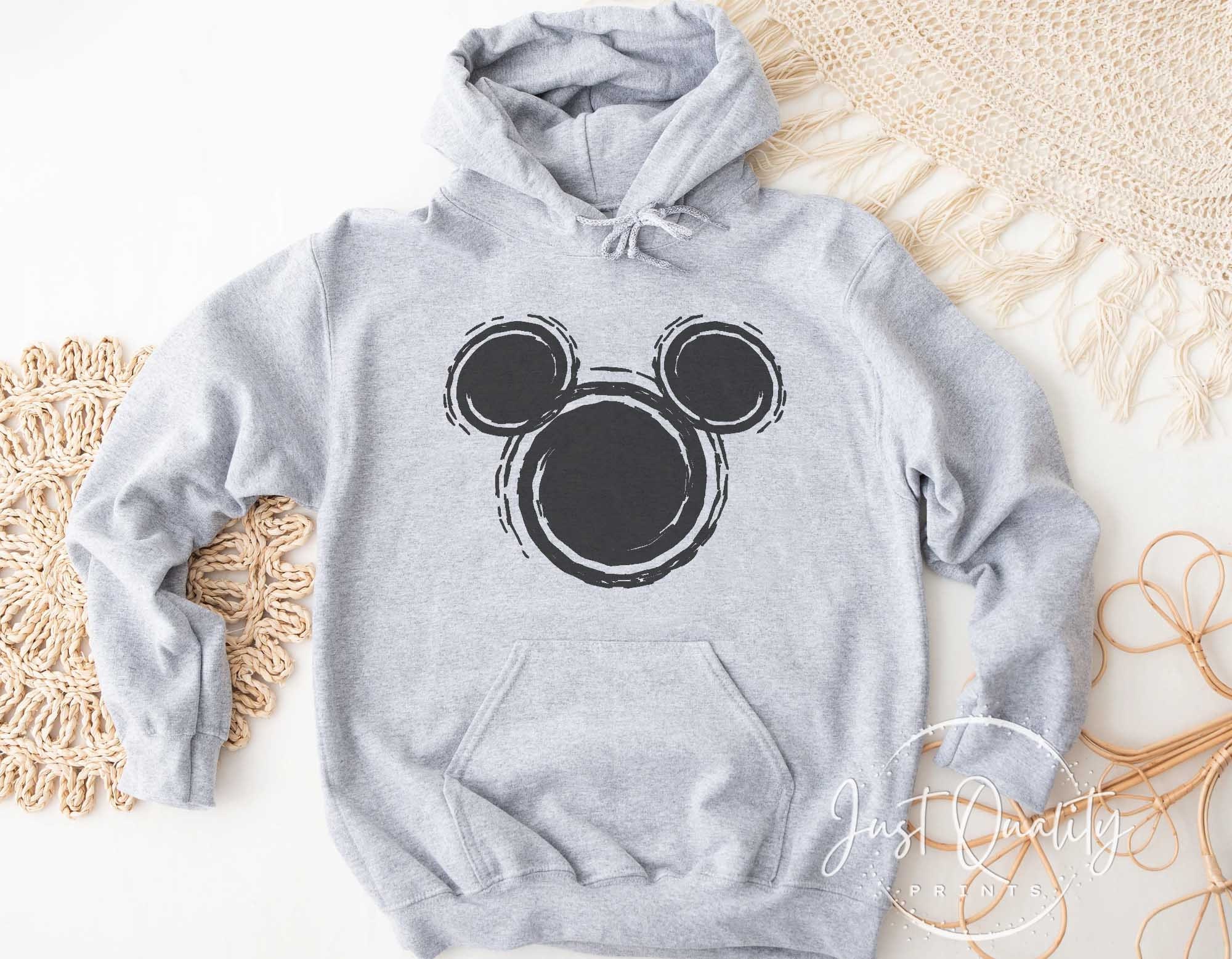 Mickey mouse sweatshirt with ears on sale