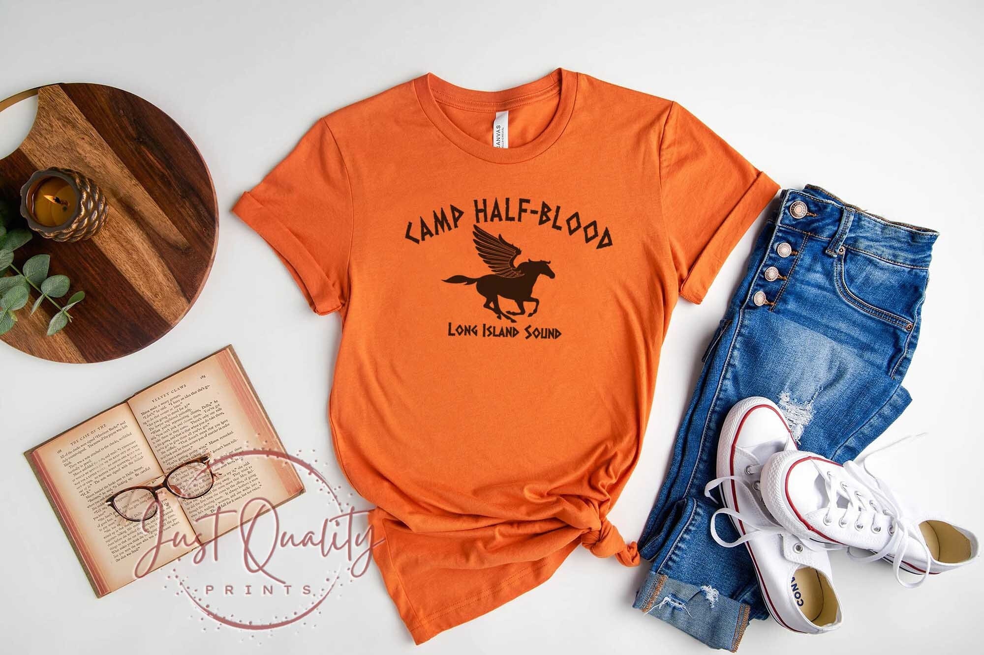 Camp Half Blood T-Shirt Long Island Sound Camp Jupiter Greek Mythology Tees