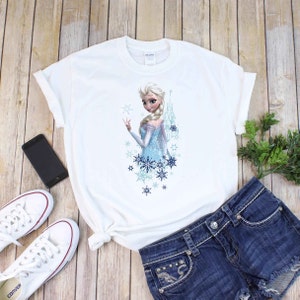 Eiskönigin Frozen Disney Mädchen T-Shirt ärmellos 104 110 116 122 128 134 140 *aus Europa Pulli Oberteil Top Anna und ELSA