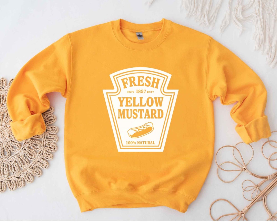 Mustard Halloween Sweatshirt, Cosplay Party Shirt, Matching Condiment