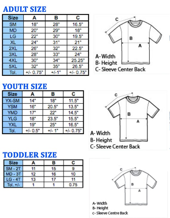 youth size to adults shirt