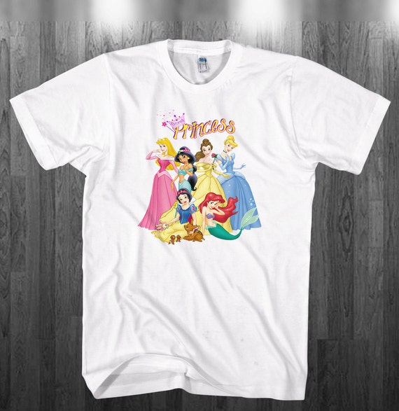 Disney Princesses T Shirt Princess Arielle Aurora Belle Youth Etsy Disney Princesses T Shirt Princess Arielle Aurora Belle Youth Etsy