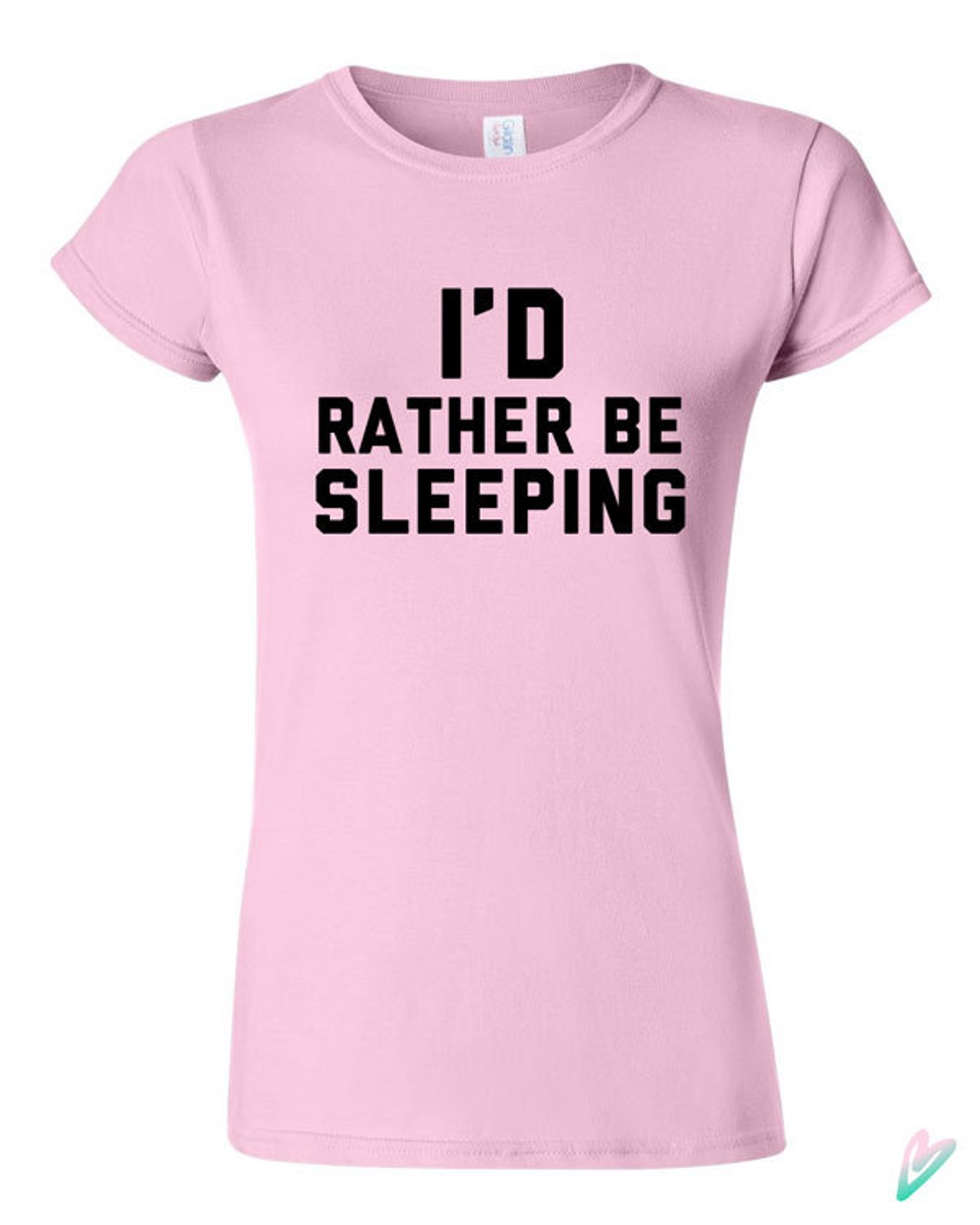 I'd Rather Be Sleeping Tshirt Tshirt Tee Shirt Funny Lazy Etsy