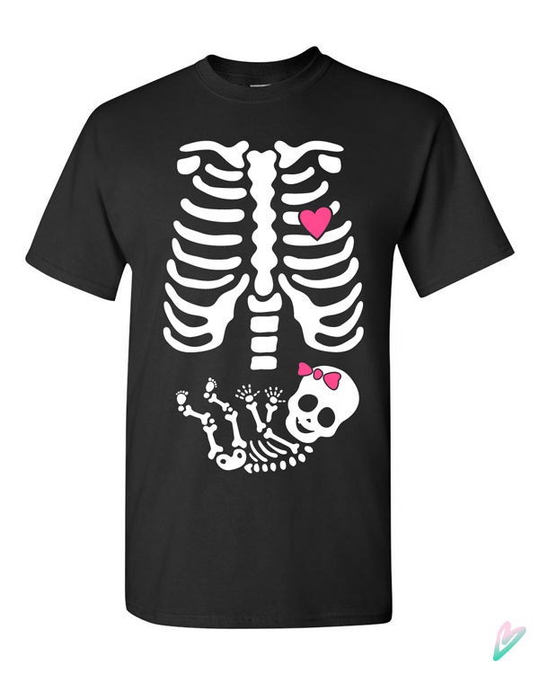 Skeleton Baby Girl Halloween Tshirt Tshirt Tee Shirt Gift Etsy