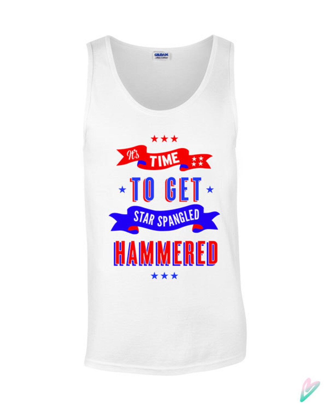4th of July Funny Patriotic Tank Top Sleevless Tee Shirt Get Etsy