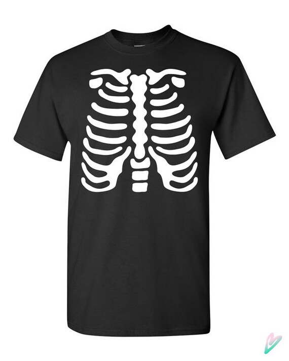 skeleton cut out shirt