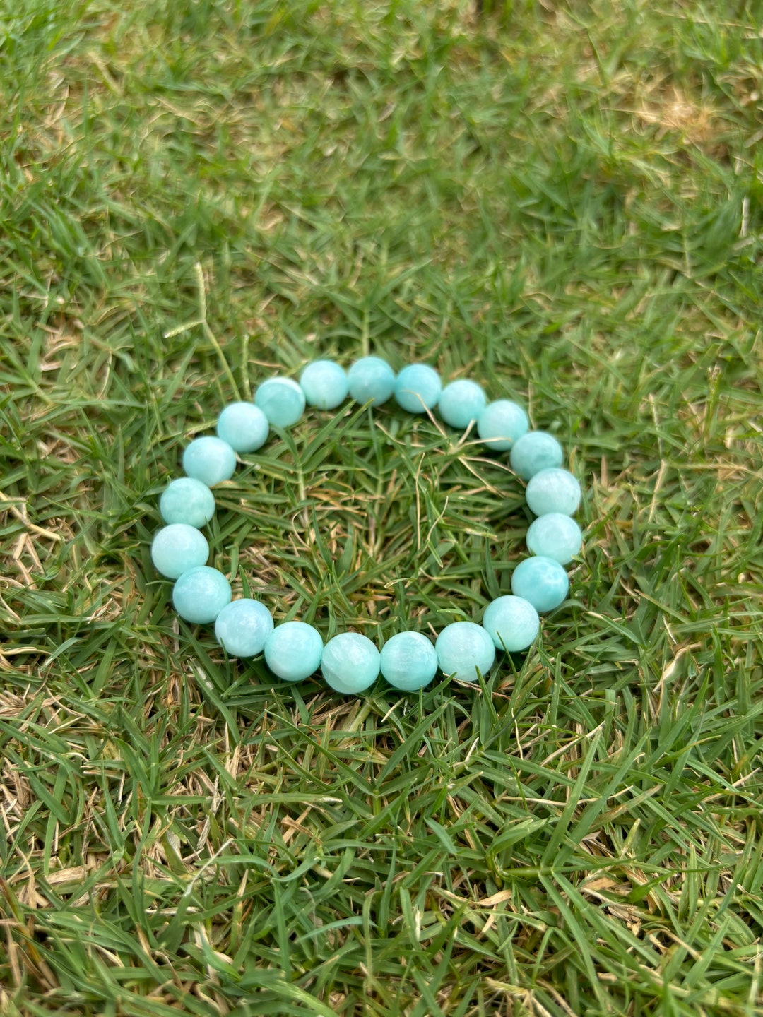 Rare Hemimorphite Bracelet. 9mm, Natural Crystal Stretchy Bracelet. - Etsy