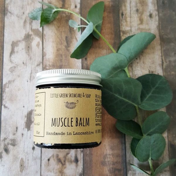 Muscle Balm, Sore Aching Joints, Warming Herbal Salve, Herbal Muscle Rub