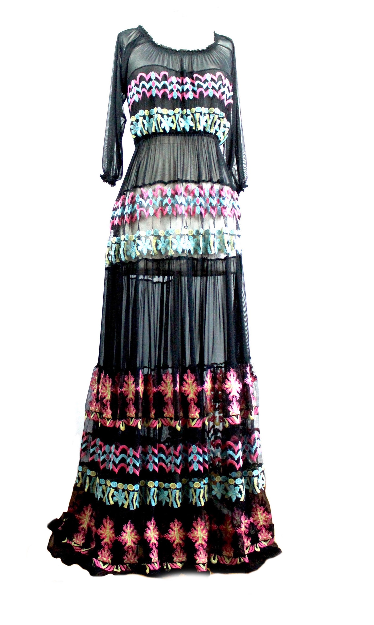 Maxi Dress / Floor Length Floral Dress / Long Dress / Medium Etsy