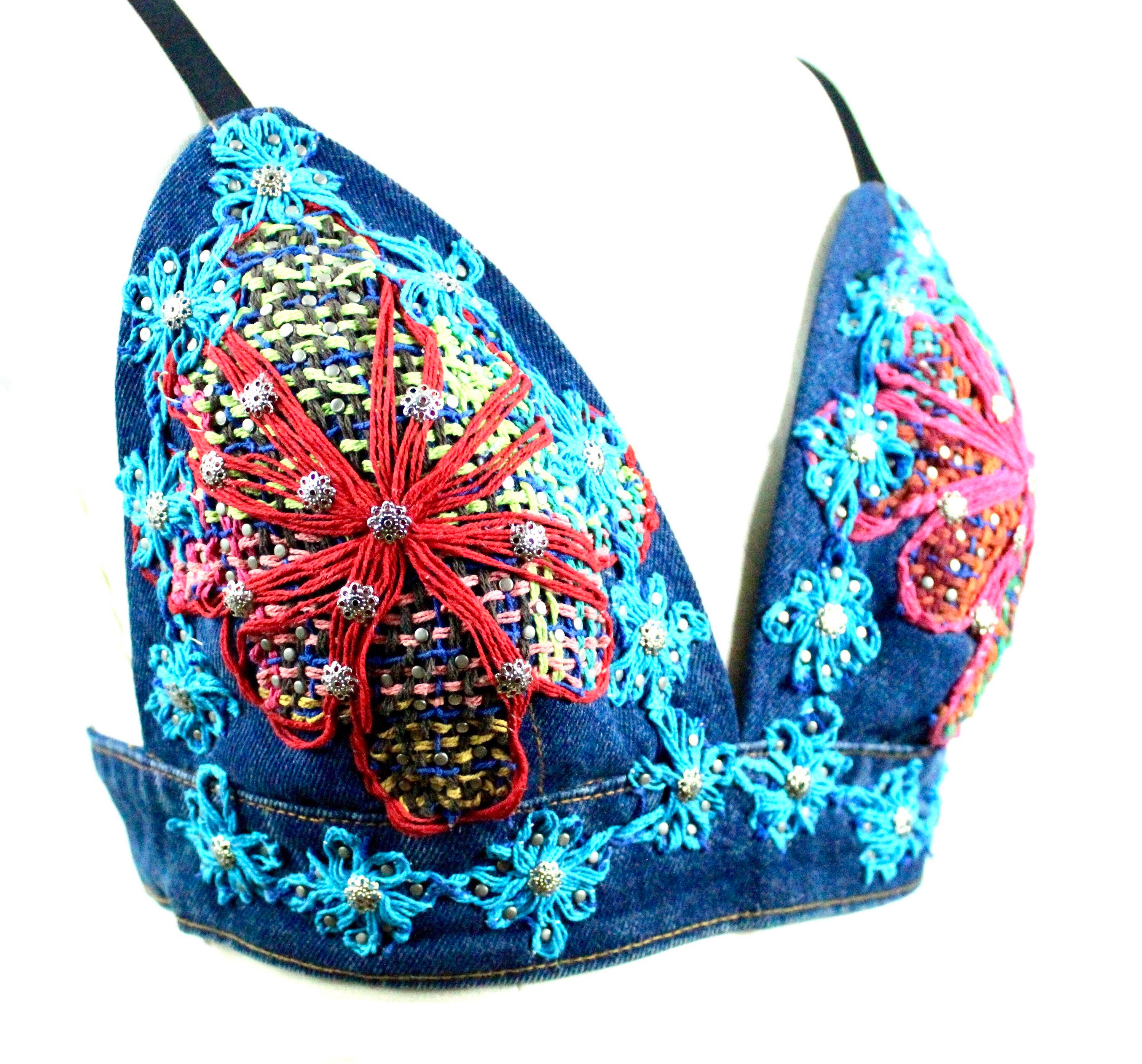 Romance Jeans Top / Reworked Vintage Denim / Upcycled Denim Etsy