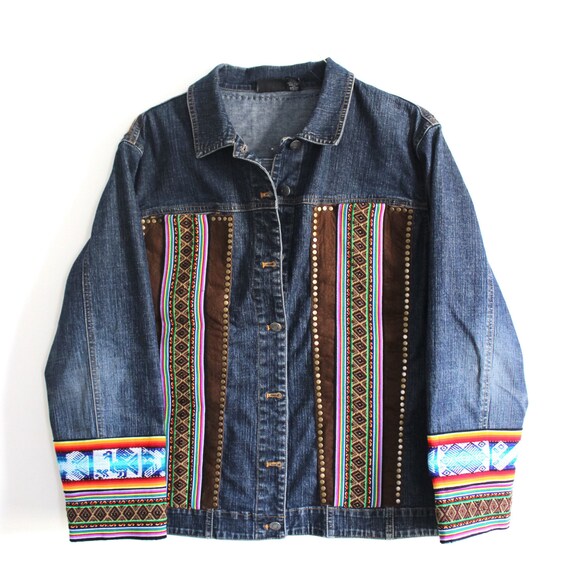 tribal jeans denim jacket