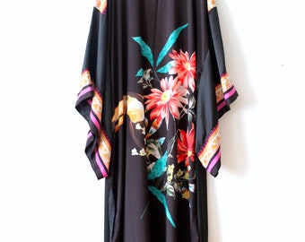Tropical Floral Kimono / One Size