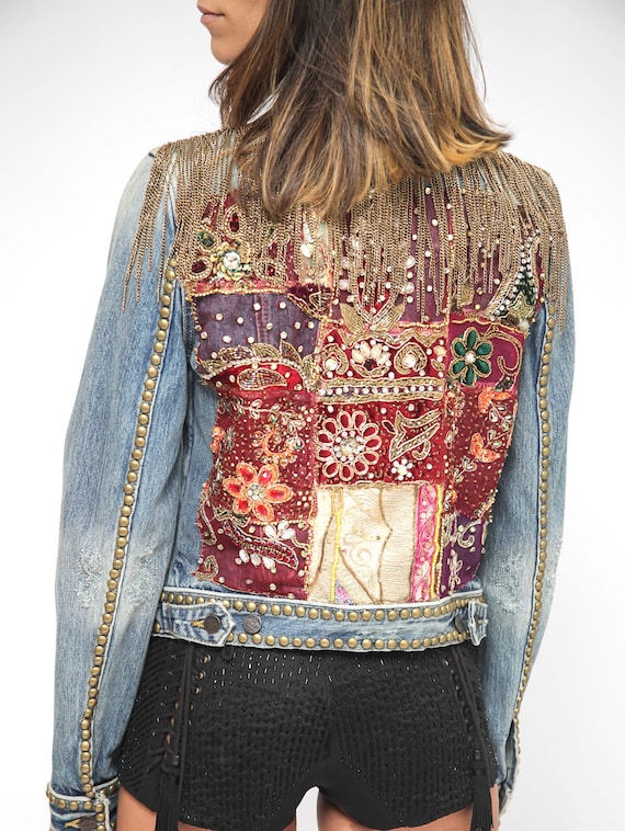 embroidered jeans jacket