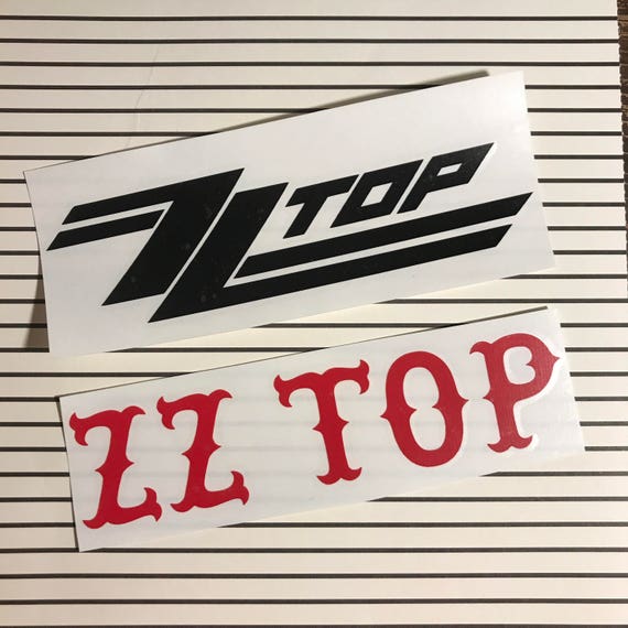 ZZ Top Decals ZZ Top Vinyl Decals Zz Top Sticker Zz Top Etsy