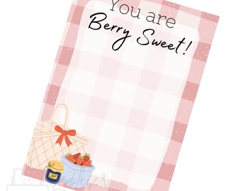 Valentine's "Berry Sweet" Cookie Card