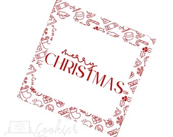 Christmas Festive Friends Merry Christmas Tag