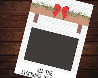 Christmas Mantle Cookie Card