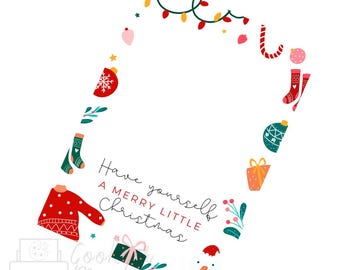 Christmas Retro Holiday Cookie Card