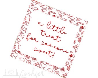 Christmas Festive Friends A Little Treat Tag