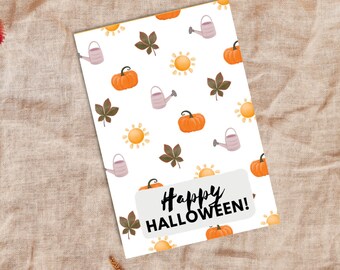 Garden Halloween Cookie Card