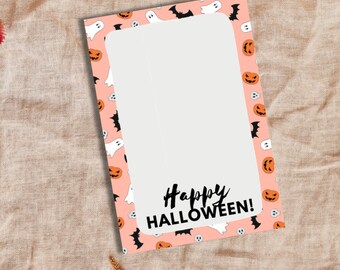 Pink Halloween Friends Cookie Card