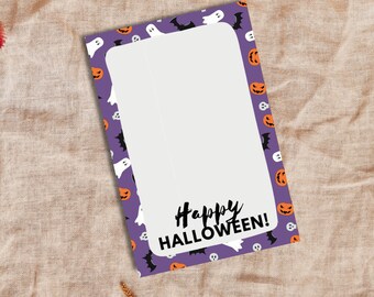 Purple Halloween Friends Cookie Card