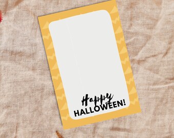 Yellow Happy Halloween Cookie Card