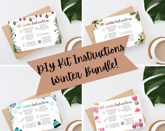 Winter DIY Cookie Kit Instructions BUNDLE