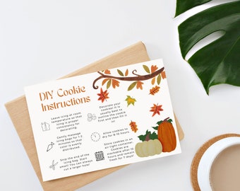 Fall DIY Cookie Instructions