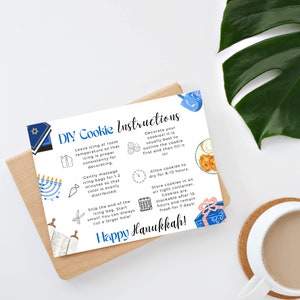Hanukkah DIY Cookie Instructions