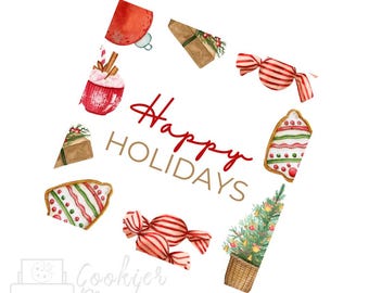 Christmas Sweet Treats Happy Holidays Tag