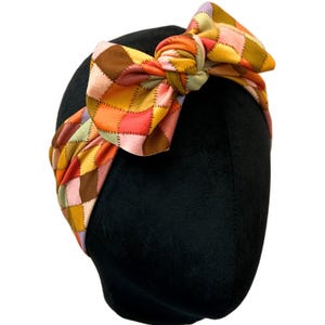 Patchwork Top Knot Headband