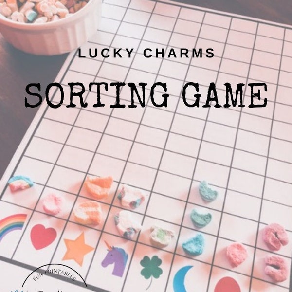 Sorting Activity and Game for St. Patrick's Day