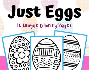 Easter Egg Coloring Pages 16 Unique Designs