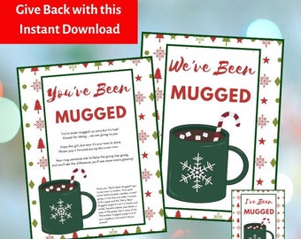 You've Been Mugged Christmas Printable Giving Game
