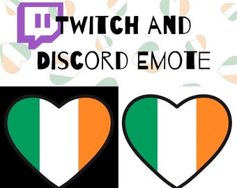 Twitch Emote Discord Irish Pride Emoji Streamer Badge