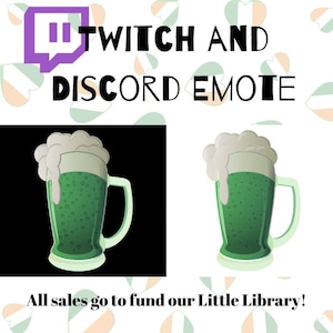 Twitch Emote Green Beer Discord Badge Go Ireland