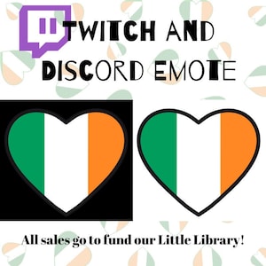 Twitch Emote Discord Irish Pride Emoji Streamer Badge