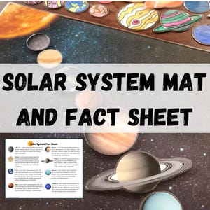 Afdrukbare en educatieve planeetpuzzel zonnestelsel met kleurplaat en informatieblad planeet