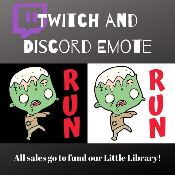 Twitch Emotes Discord Emotes Emoji Run Zombie Emote Hype Etsy