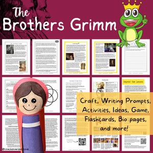 Gebrüder Grimm Unterricht und Märchen Spaß- Biographie, Aktivitäten, Spiele und Kunsthandwerk
