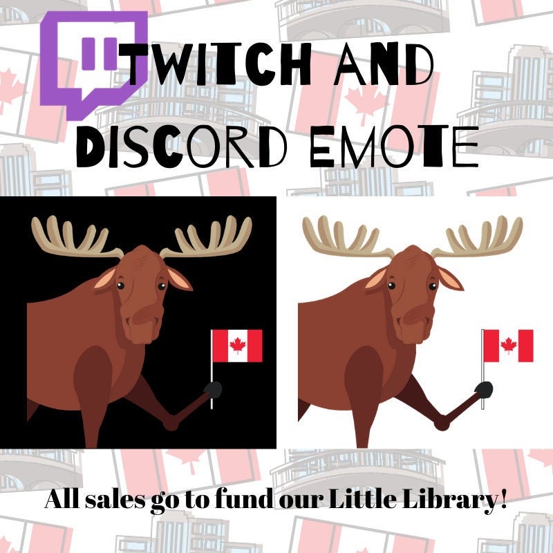 Twitch Emotes Discord Emotes Emoji Moose Canada Canadian Etsy
