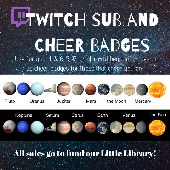 Insignes Twitch Sub Badges Twitch Bit Badge Twitch Cheer Etsy