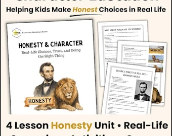 Honesty and Character Education - 4 Lessons Including Abraham Lincoln