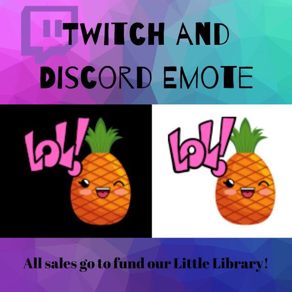 Twitch Emotes Discord Emotes Emoji Pineapple Hype Lol Etsy